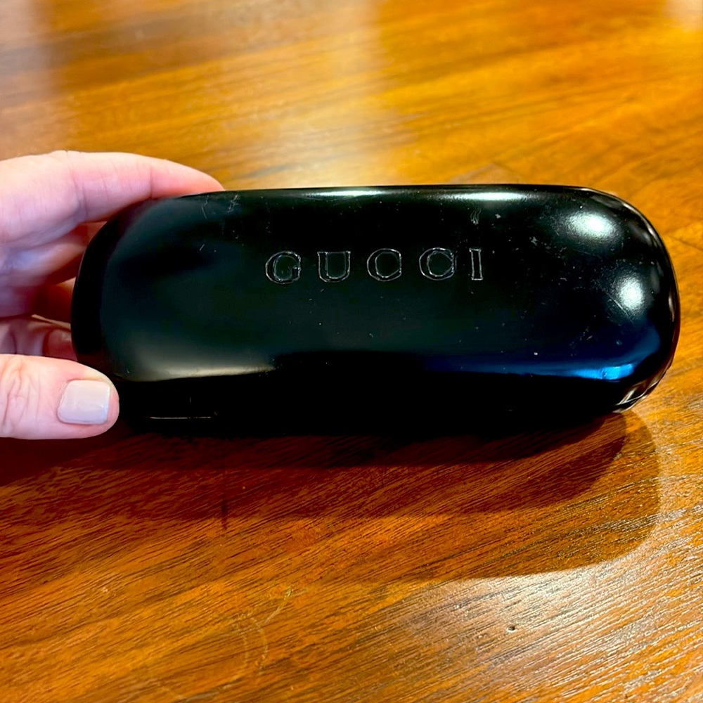 Vintage GUCCI glasses case in black